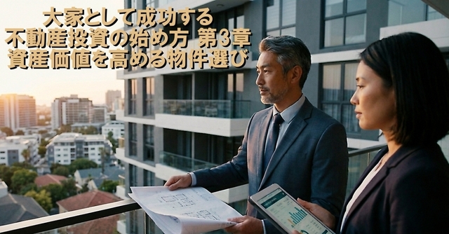 大家として成功する｜不動産投資の始め方 第3章 資産価値を高める物件選び