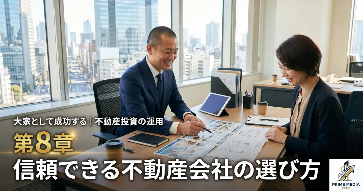 大家として成功する｜不動産投資の運用 第8章 信頼できる不動産会社の選び方